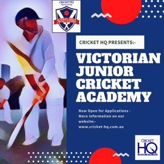 Victorian Junior Cricket Academy Open for Applications